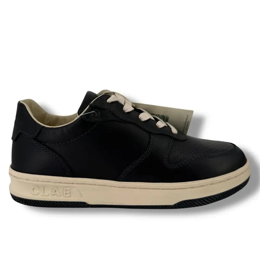 CLAE Los Angeles Bradley Black Leather Low Top Sneakers Womens Size 5
